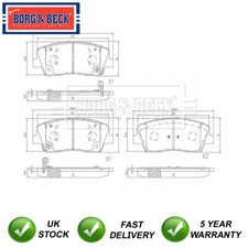 Brake Pads Set Front Borg & Beck Fits Kia Stinger 2017- 2.2 CRDi 58101J5A05