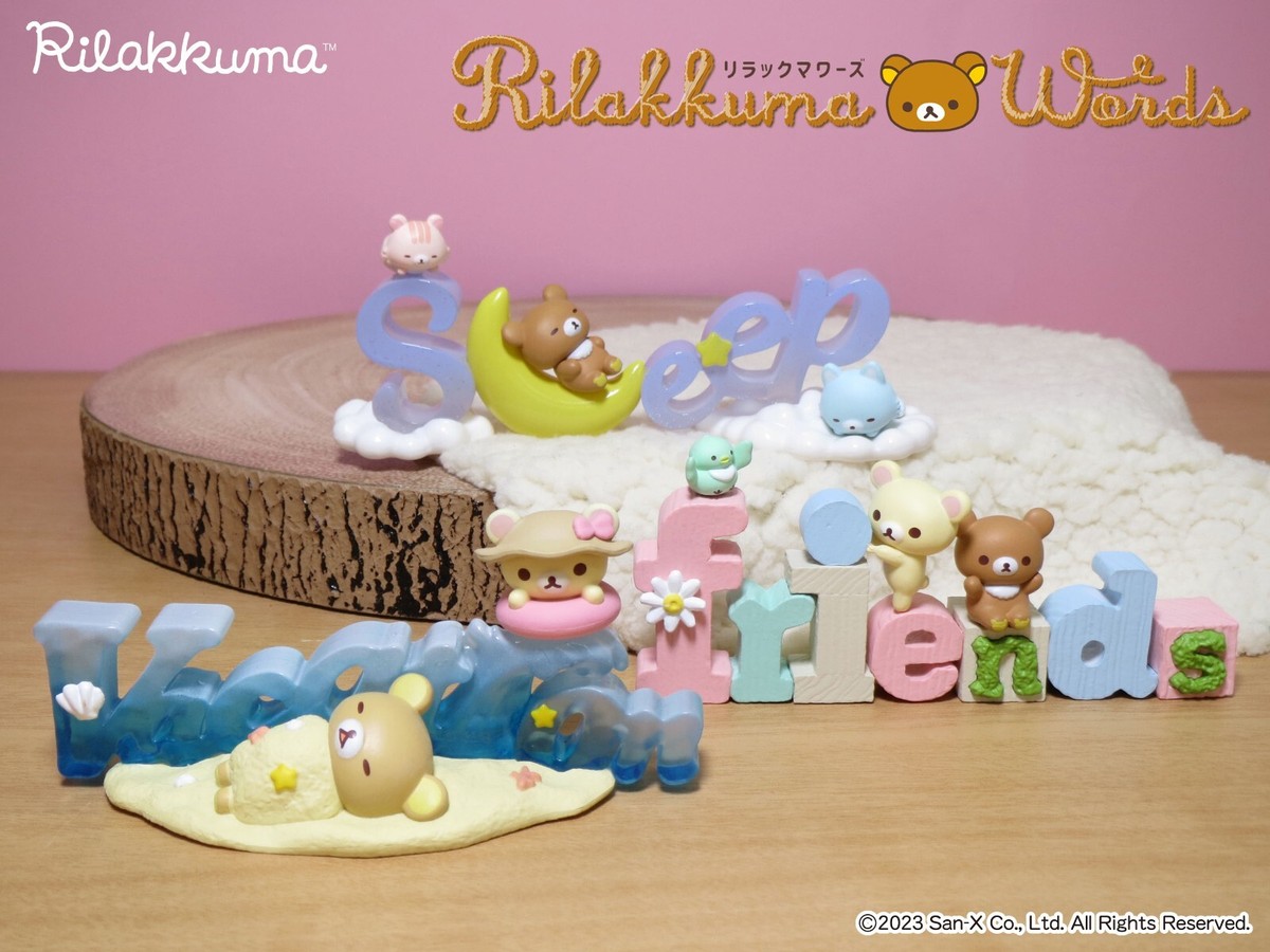 Re-Ment Miniatures Sanrio Rilakkuma Relax Bear Words Characters