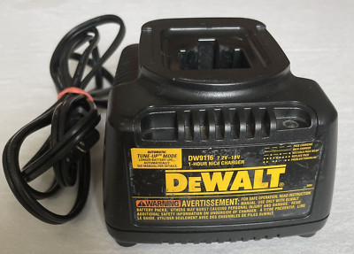 DEWALT Power Tool Battery Charger DW9116 7.2V-18V  1-HR Automatic Tune Up Mode