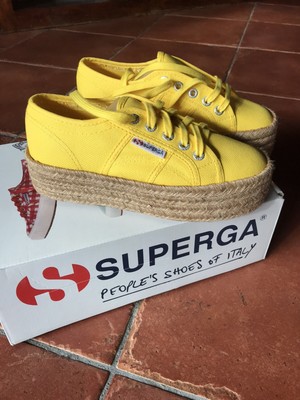 superga alte gialle