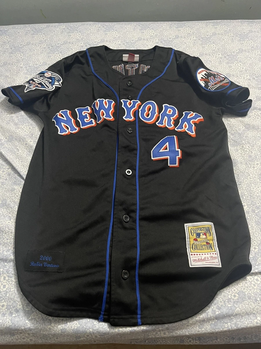 Robin Ventura Authentic Mitchell & Ness Jersey Mets 2000 World Series Size  M(40)