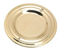 Kerzenteller Messing Gold Poliert (Innen Ø 7,5 Cm, AußEn Ø 13 Cm)