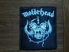 MOTORHEAD  LOGO,SEW ON WHITE EMBROIDERED PATCH