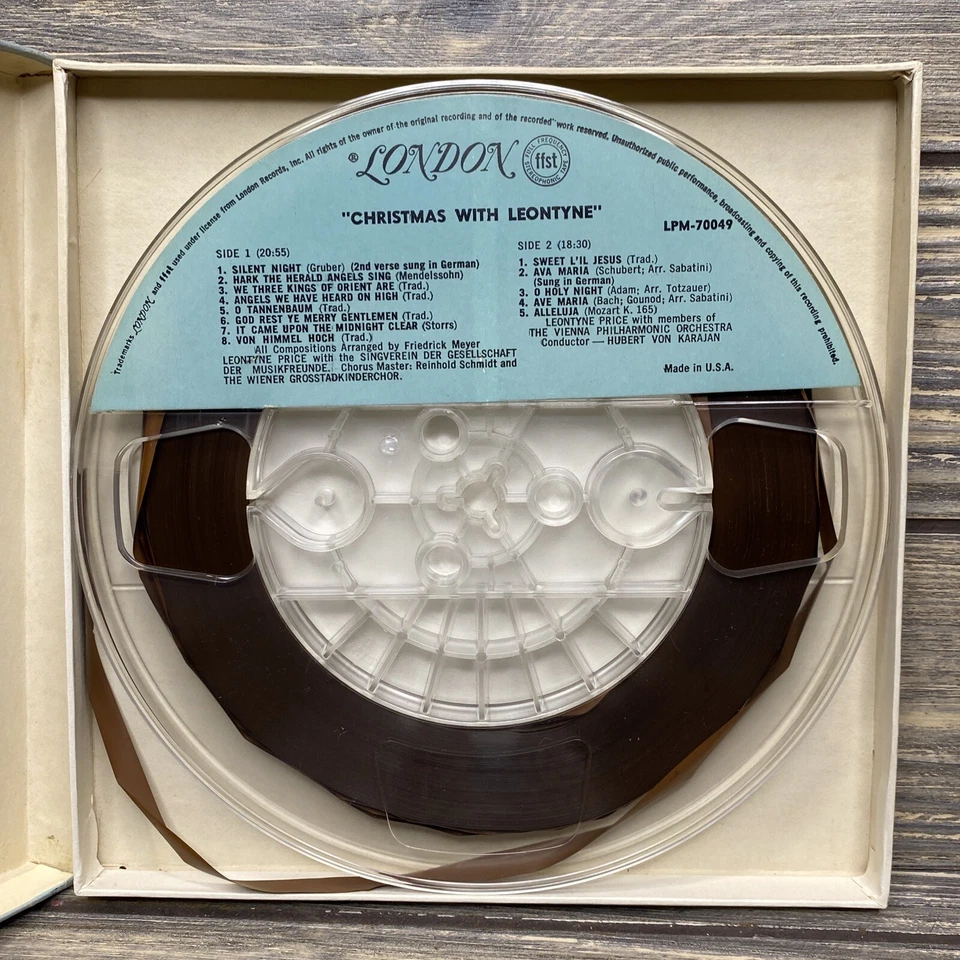 Vtg London Records A Christmas Offering Leontyne Price Stereophonic Tape - Image 3 of 4