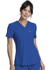 Cherokee Scrubs Women's Tuckable V-Neck Top CK687A RYPS Royal Free Shipping