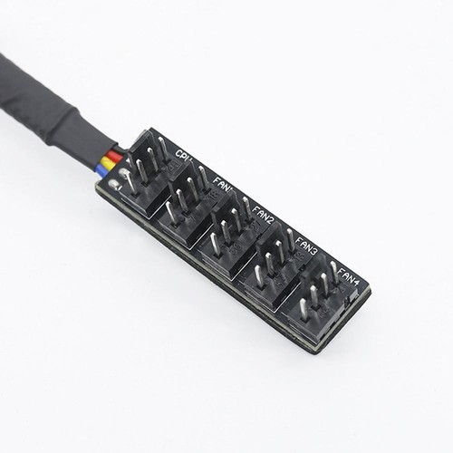 8Pcs 40cm 1 to 5 4-Pin PWM Fan CPU HUB Splitter PC Case Cooler Power Adapter - Afbeelding 6 van 9