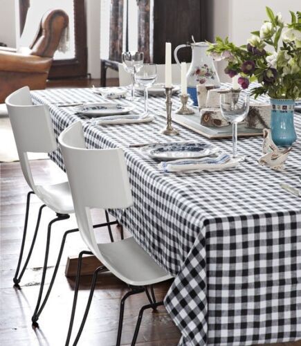 Checkered Tablecloths 60"× 108"  Rectangular Gingham 100% polyester 4 COLORS - Afbeelding 1 van 7