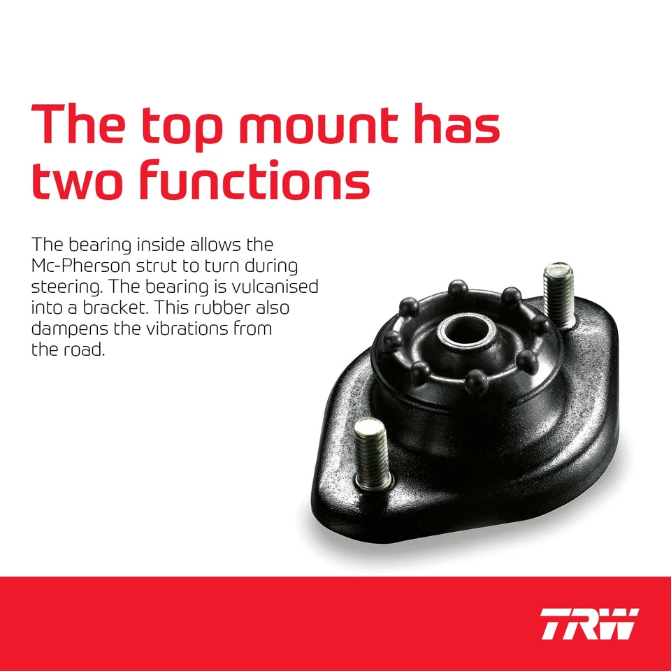 Suspension Strut Mount for Toyota Camry 1995 - 1996 TRW JSB4736S - Image 2 of 4