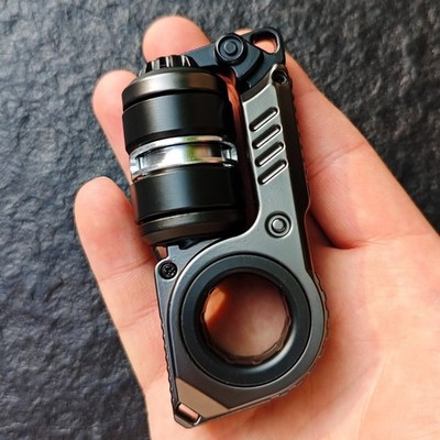 CYBER Metal Fidget Slider Clicker Tuning Fork Push Mechanical Ratchet Toy Gift