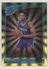2018-19 Panini Donruss Rated Rookies Holo Green & Yellow Laser Miles Bridges km4