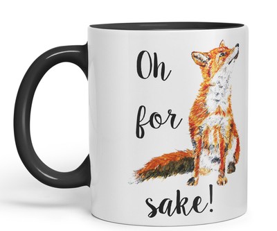 Oh for Fox Sake Keramik 330 ml farbig Becher Tasse