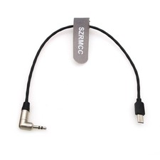 Tentacle Sync Micro-USB Timecode Cable Right Angle 3.5mm TRS for Sony FX3 FX3...