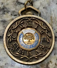 Vintage The Citadel - Military College of South Carolina 1842 Clock Face Pendant