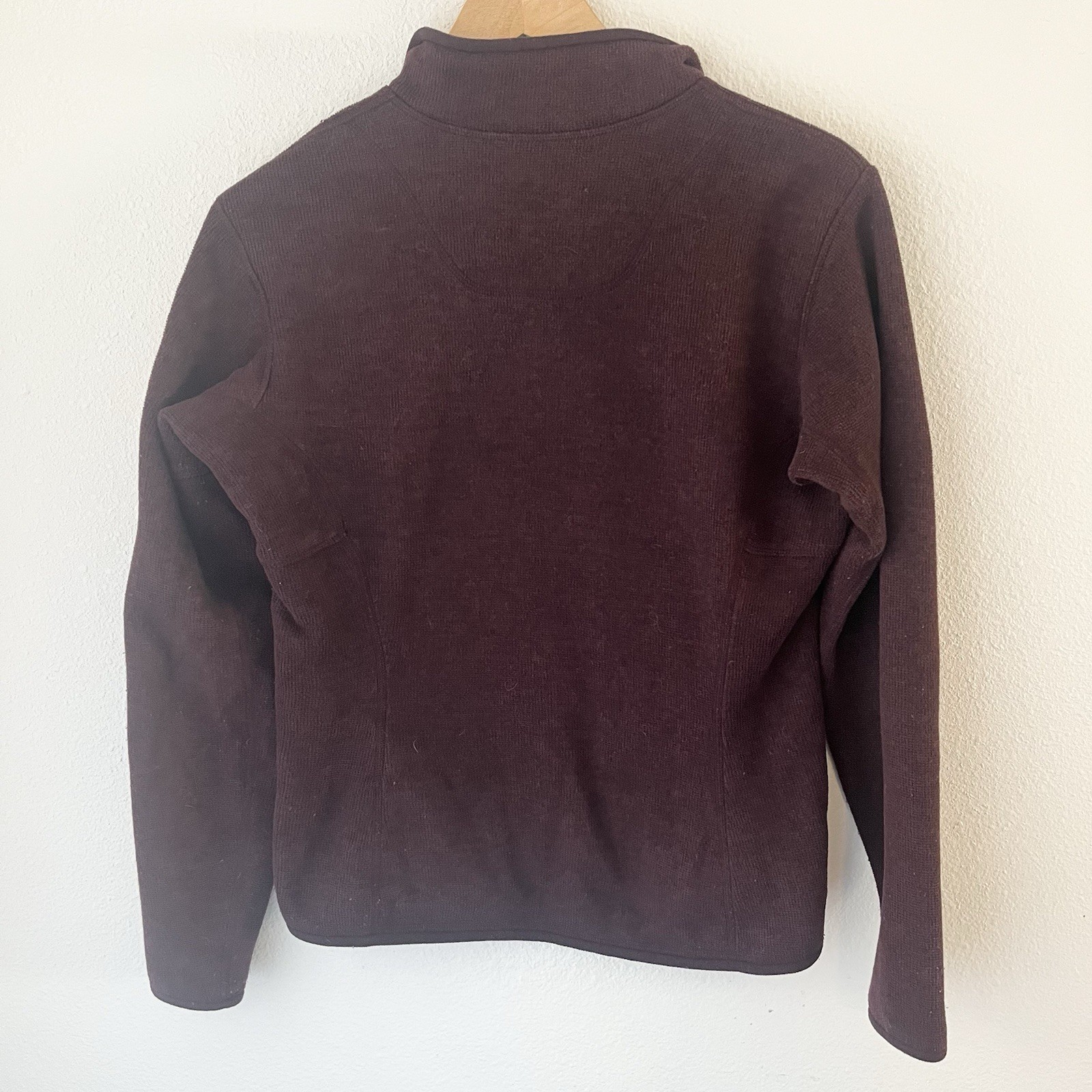 Arc'teryx Women's Polartec Fleece Medium Jacket 1/4 Zip Pullover Burgundy Maroon thumbnail 10