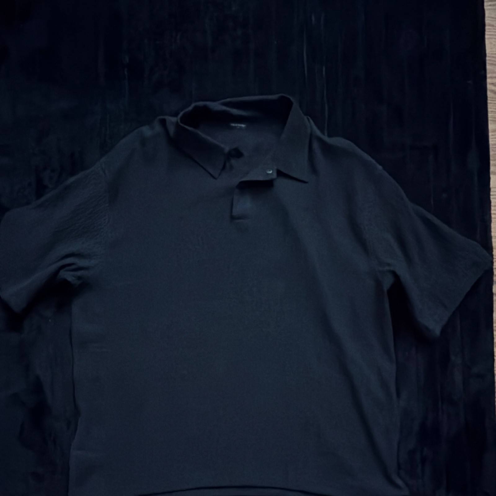 Mind Bridge Gray Geometric Pattern Polo Shirt Men… - image 1