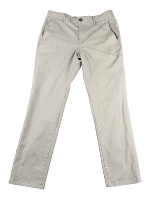 Mott & Bow Men's Chino Pants 32x30 fits 32x29 Khaki Everyday Slim Fit Stretch