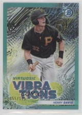 2022 Bowman Virtuosic Vibrations Aqua Refractor 55/125 Henry Davis #VV-8 0px