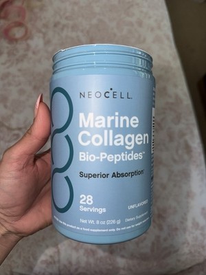 NeoCell Marine Collagen Bio-Peptides Powder Unflavored 8 oz Superior Absorption