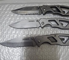 Lot Of 3 Paraframe Gerber Folding Pocket Knives