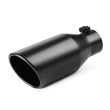 Exhaust Tip 3 Inch Inlet, 3" Inlet 5" Outlet 3  Inlet 5" Outlet 12" Long BLACK