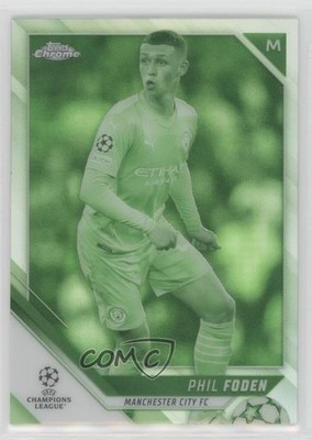 2021 Chrome UEFA Champions League Night Vision Refractor 61/225 Phil Foden 02ka