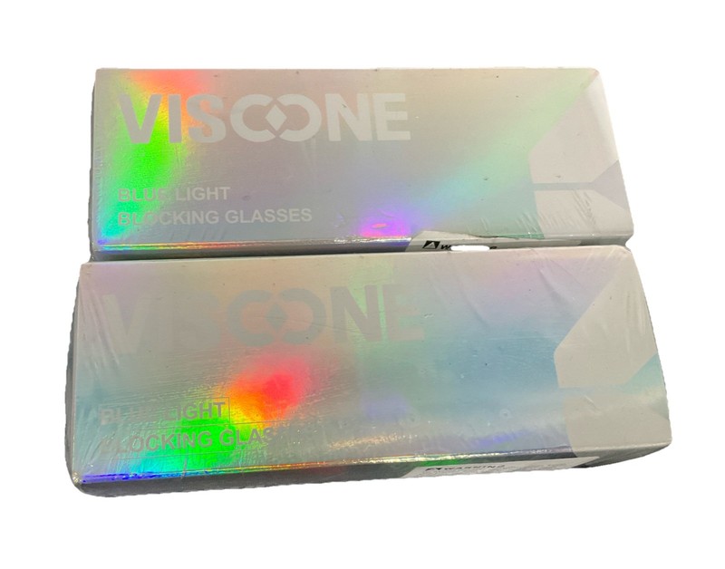 (2 Pack) Viscone Cougar-603BLB-D2 Blue Light Blocking Glasses Light