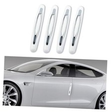 4PCS Car Door Edge Guards,Anti-Scratch Car Door Protector Trim Strip with White
