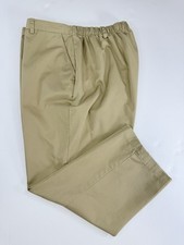 Lands End Womens Pants Size 18 Tan Khakis Straight Leg High Rise Comfort Twill