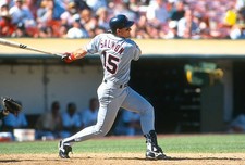 Tim Salmon California Angles bats v the Oakland Athletics at an ML- Old Photo 4