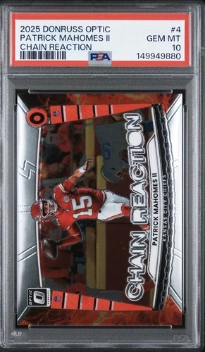 2025 Donruss Optic Patrick Mahomes II Base (PSA 10)