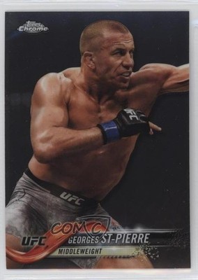 2018 Topps Chrome UFC Variation Georges St-Pierre (Close-Up) #90 l0o