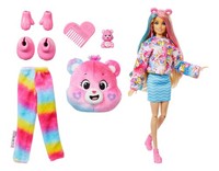 Barbie Cutie Reveal Puppe PlüSchkostüM GlüCksbäRchen Pink Gelb Blau
