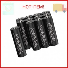 POWEROWL Rechargeable AA Batteries, 2800mAh High Capacity Double A Batteries 1.2