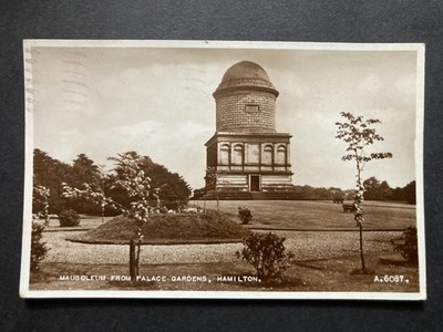 Mausoleum Hamilton aus Palace Garden Lanarkshire Echtfoto Vintage Postkarte T1