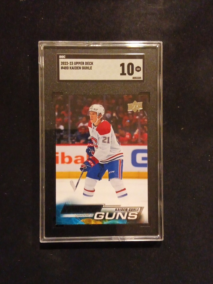 2022-23 Upper Deck Kaiden Guhle Young Guns Rookie RC #480 SGC 10 Canadiens MINT