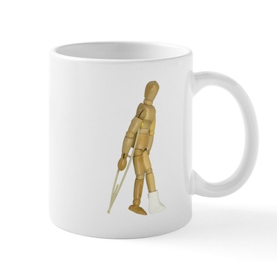CafePress Using Crutches Mug 11 oz Ceramic Mug (444467138)