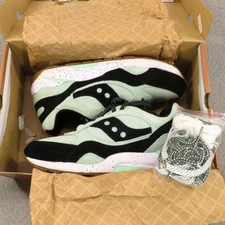 Saucony Mens Shoes Sz 10.5 G9 Shadow 6 Mint Chip Black Scoops Pack Limited Suede