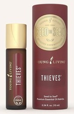 Young Living THIEVES Premium Essential Oil Roll-On - 0.34 fl oz 10ml - NEW