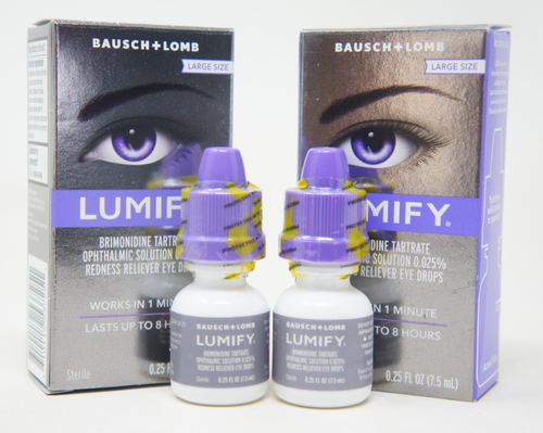 Lumify Redness Reliever Eye Drops Large Size, 0.25 Oz (2 Pack) 03/27