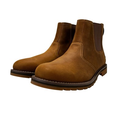Timberland Larchmont Mid Chelsea Wheat Leather Boots Men's Size 12