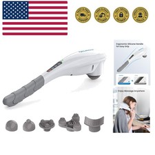 Rechargeable Handheld Back Massager, Cordless Electric Neck Massage Tool for ...