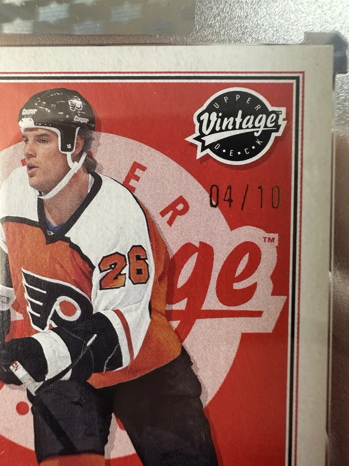 2024-25 Upper Deck Clear Cut Brian Propp Vintage Auto 4/10 SSP! - Image 2 of 3