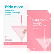 Frida Mom Breast Milk Alcohol Test Strips Dip +Detect 14 Strips Exp9/30 2025 NEW
