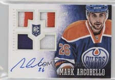 2013-14 Panini Prime Rookie Holo Silver /50 Mark Arcobello #194 Patch Auto 1o3
