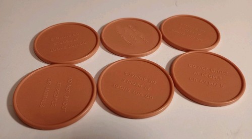 Teenage Mutant Ninja Turtles (TMNT) 1989 Vintage Set Of 6 Pizza Thrower Discs - Picture 6 of 6