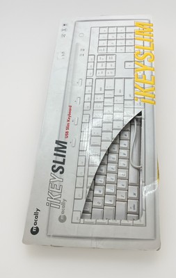 New Macally iKEY USB Slim Wired Keyboard Mouse Combo Mac, Desktop Notebook New