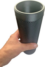 Double 12oz Can Tactical Drink Holder Koozie Bottom Loading Textured Tumbler