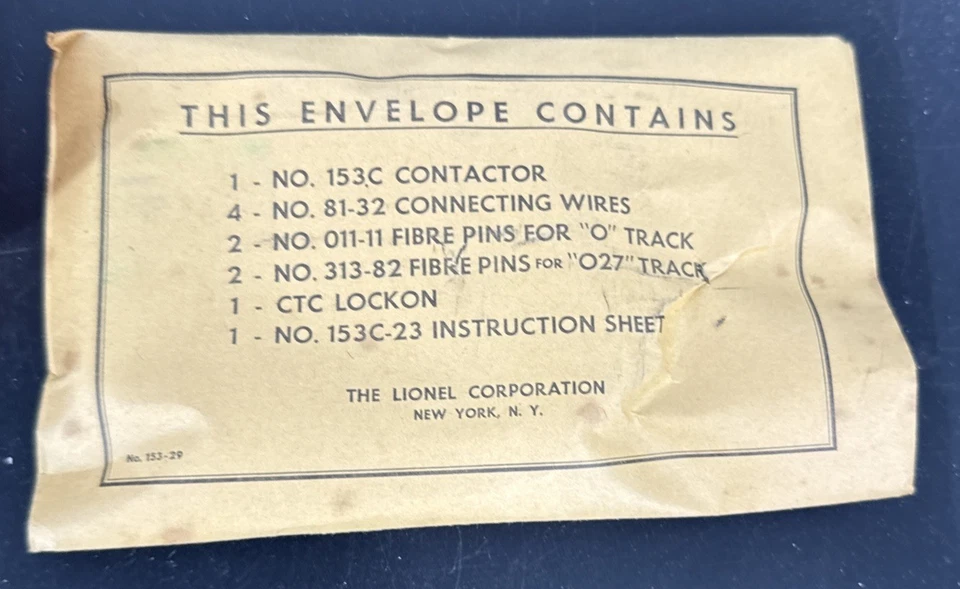 Original Lionel 153 Block Signal In L/N Aluminum Post Postwar Sealed Components - Image 4 of 4