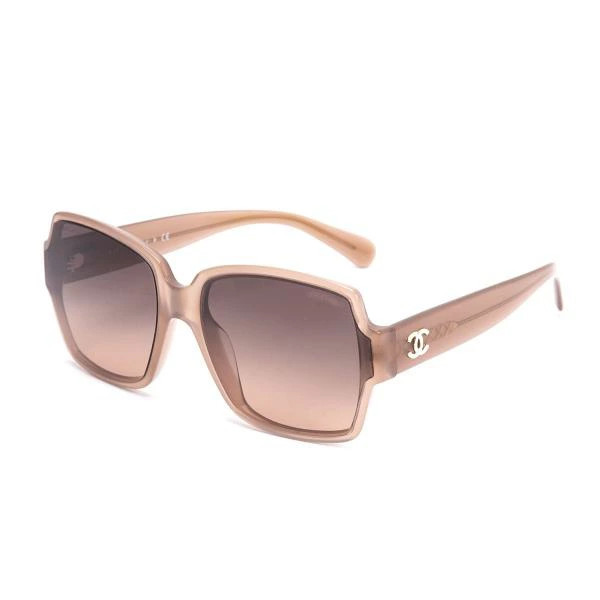 Designer Authentic CHANEL Square Sun Mocha Frame Italy  Women