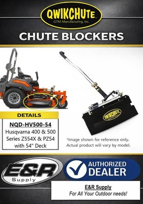 Qwikchute for Husqvarna 400 & 500 Series Z554X, PZ54, PZT54, 54'', NQD-HV500-54